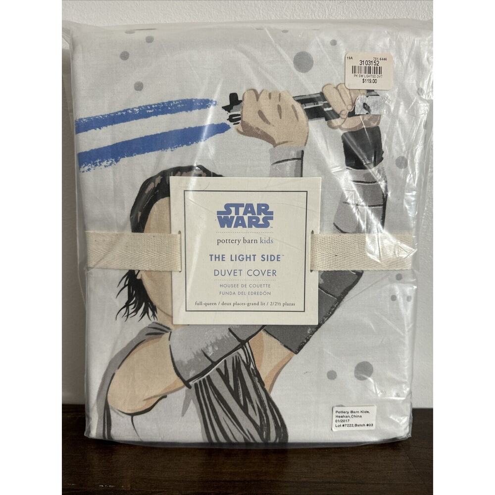 NEW Pottery Barn Kids Star Wars the LIGHT side FULL - Queen Duvet cover